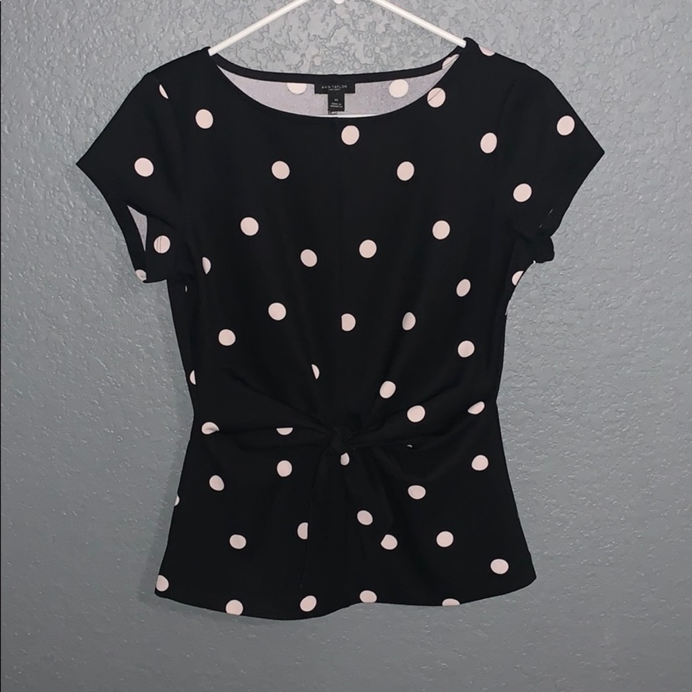 Ann Taylor Front Tie Shirt